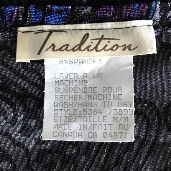 🎀NWT Tradition Made In Canada Designer Medium Size Blouse Top - Picture 5 of 7